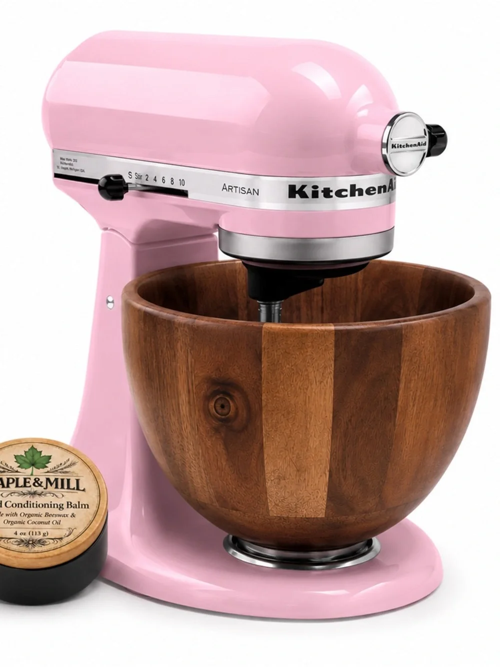 5Qt Wood Bowl For KitchenAid Stand Mixers (Brand New)